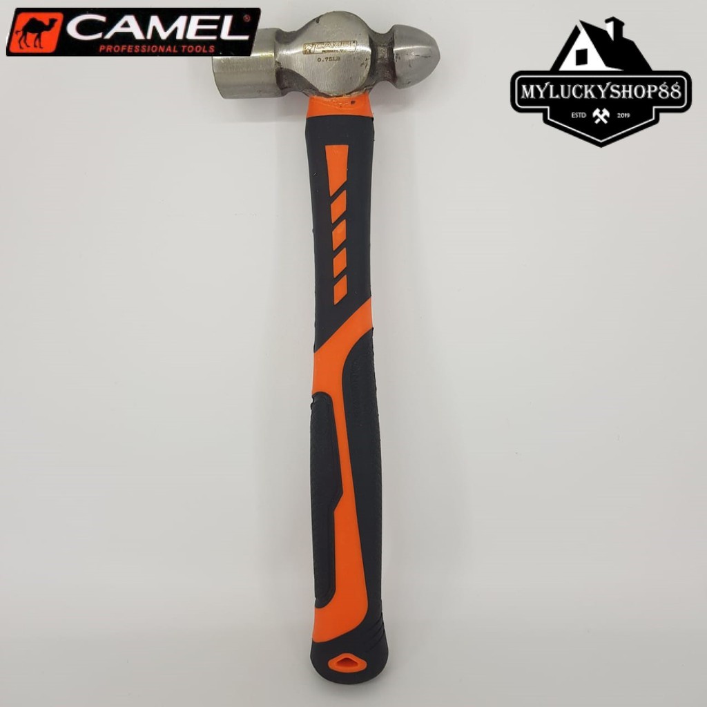 Camel Palu Konde 3/4 LB Ball Pein Hammer Rubber Grip Karet 0.75 LB