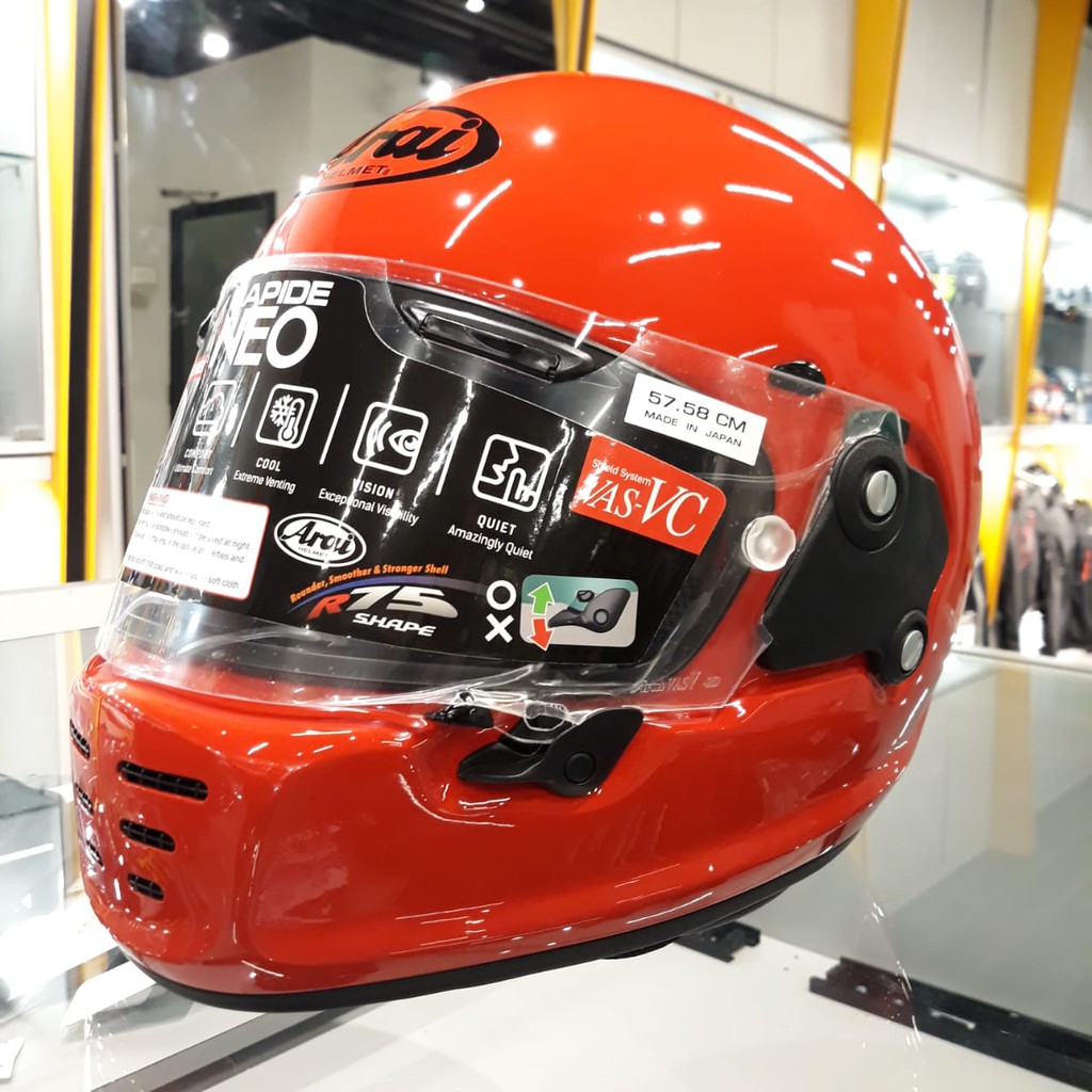 GLINTZ GARAGE | ARAI RAPIDE NEO RED | HELM CLASSIC FULL FACE | HELM ARAI ORIGINAL | ARAI FULL FACE