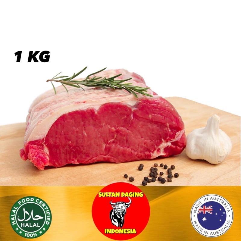 

DAGING SIRLOIN STEAK 1 KG (HAS LUAR) IMPORT DARI AUSTRALIA/ SIRLOIN HAS LUAR/SIRLOIN STEAK/STEAK