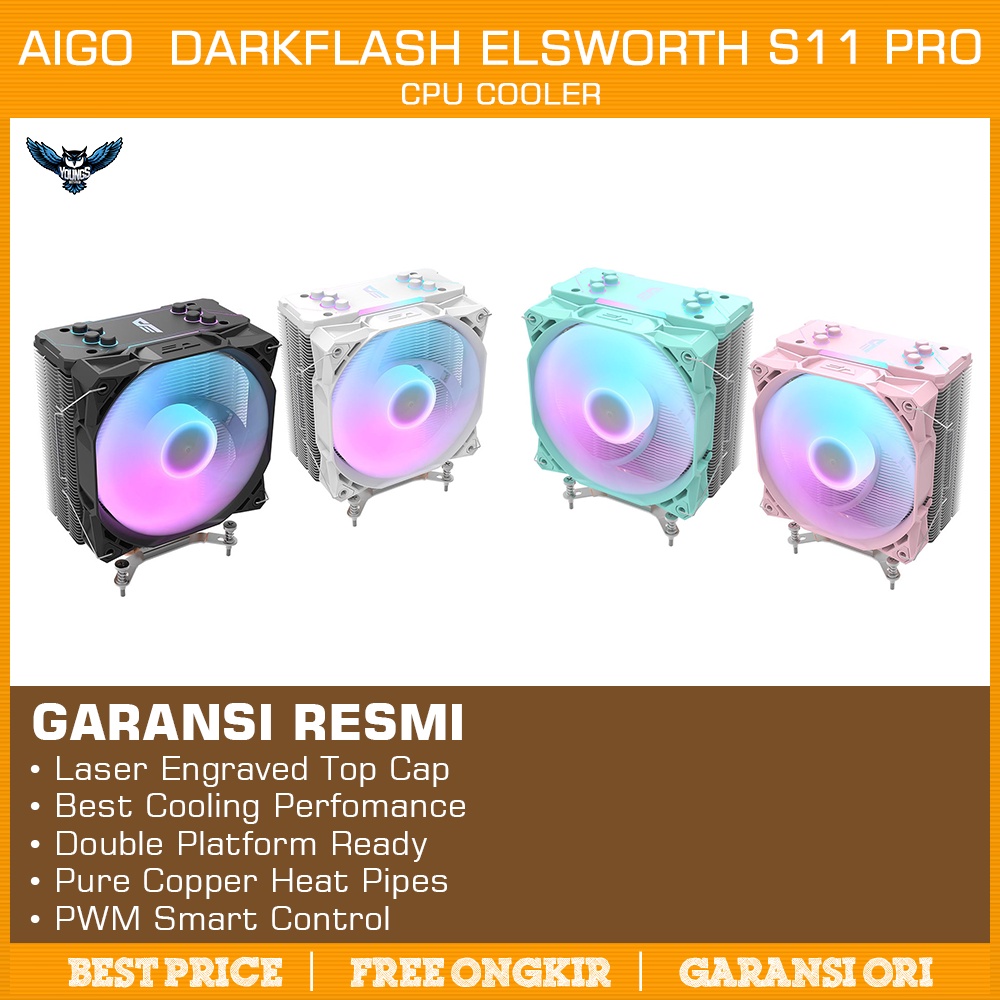 AIGO  DarkFlash Elsworth S11 PRO | ARGB CPU Cooler Support LGA 1700