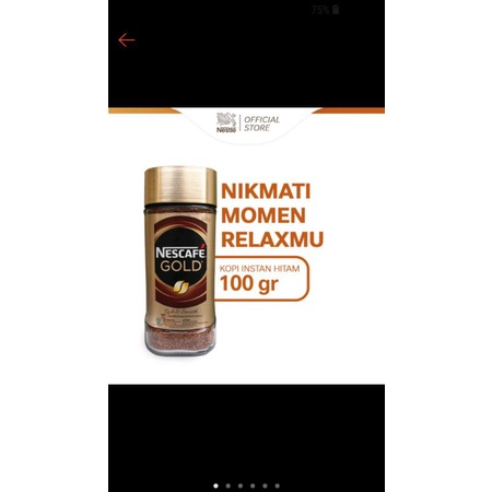 

NESCAFE GOLD KOPI INSTAN KOPI HITAM 100gram JAR