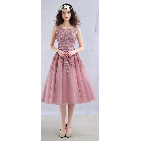 Bridesmaid Model Rok Pendek gaun pengiring pernikahan/gaun pesta evening dress