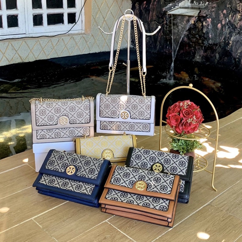 Top Handle bag by Tory Burch 3in1 slingbag handbag mix emboss leather import high quality fashion ba