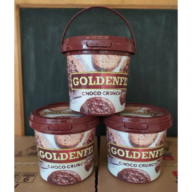 

PROMO Goldenfil Chocolate Crunchy Selai Crispy Kue Isian Roti 1Kg