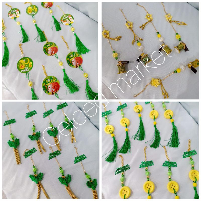 TASSEL LEBARAN / HANG TAG TASSEL LEBARAN IDUL FITRI /TASEL TESEL UNIK LARIS