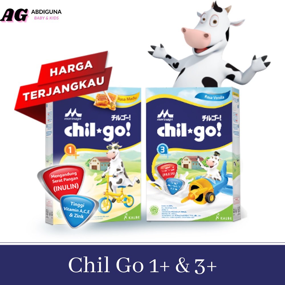 

Morinaga Chil Go 1+ & 3+ Madu Vanilla