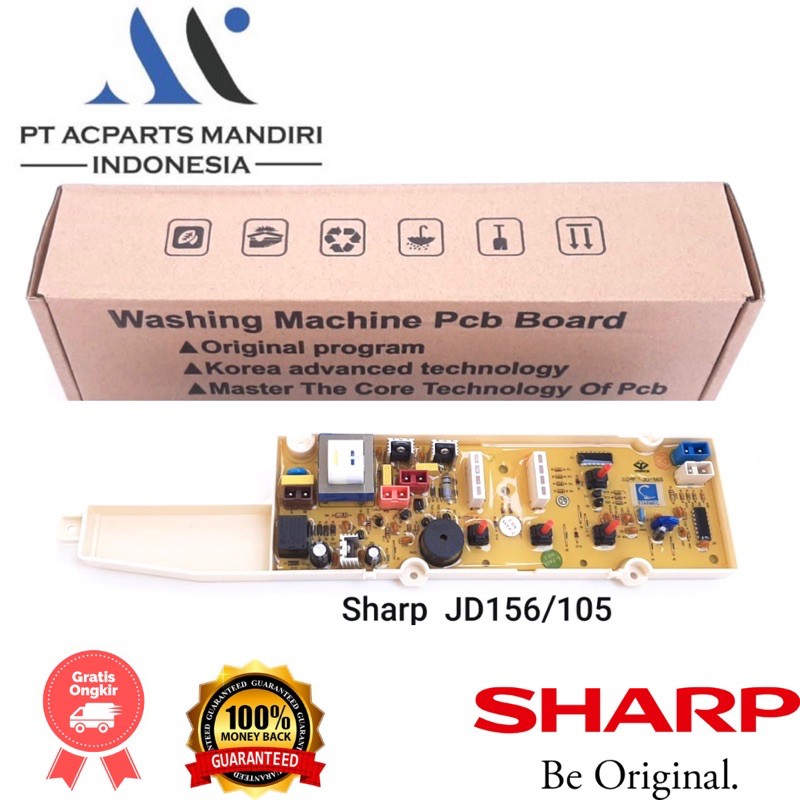 SHARP ES-F866S-B  modul pcb mesin cuci Top Loading ( XQB50-JD156S )