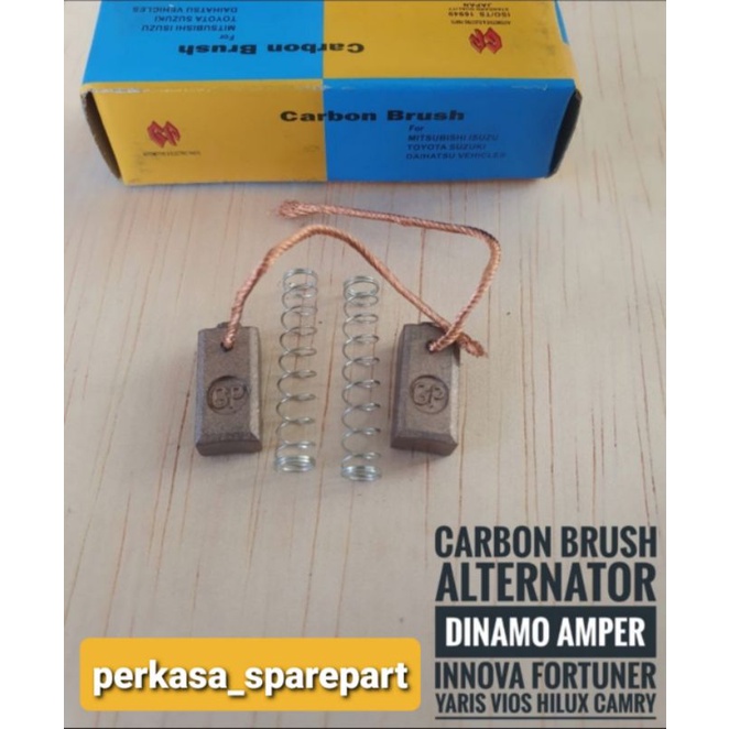 Arang Karbon Carbon Brush Alternator Dinamo Ampere Innova Vios Yaris