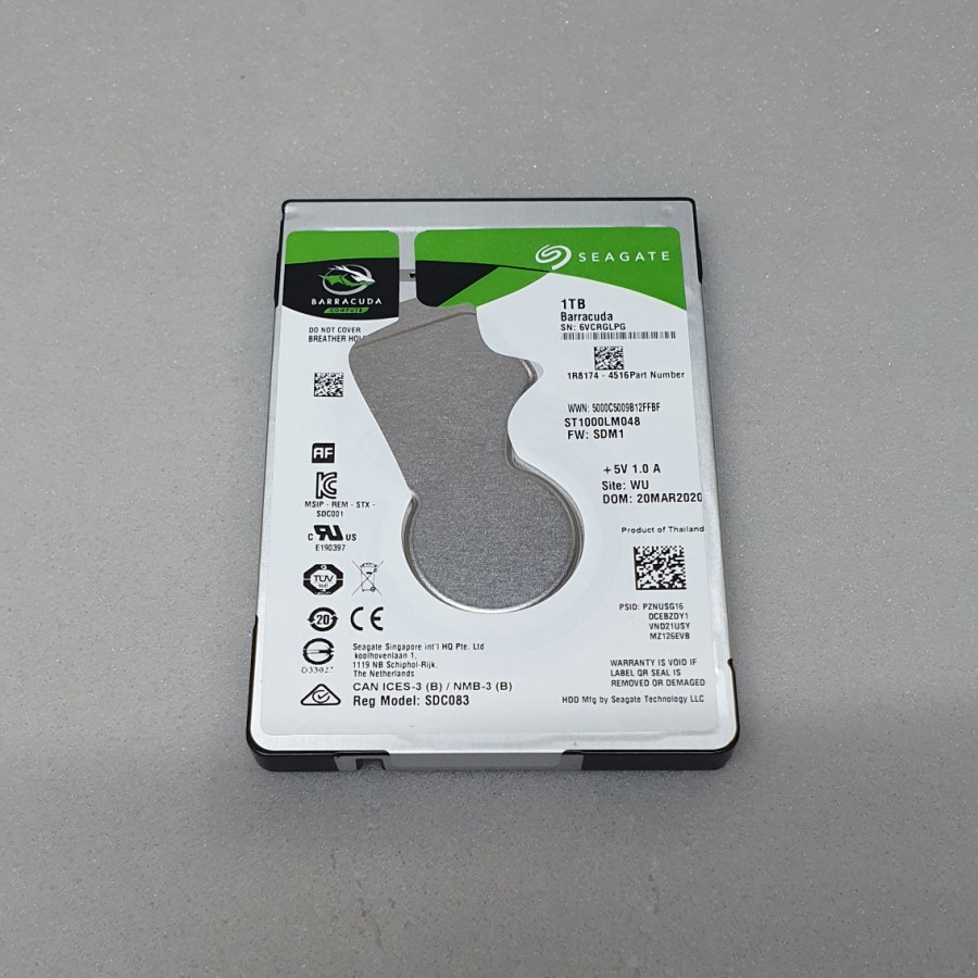 HDD Seagate 1TB Internal 2,5" - Notebook