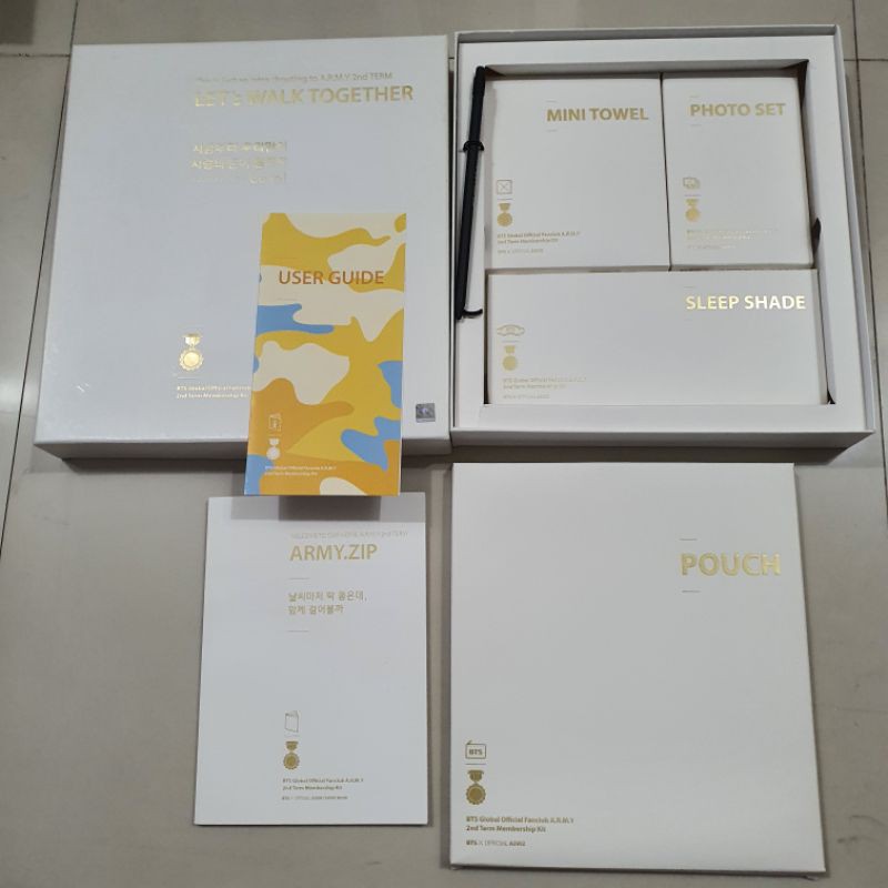 (Booked Dinda) BTS 2nd Official Membership Army Kit