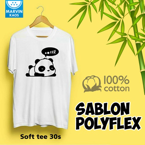 Kaos Premium Soft tee Funny Panda pod print on demand satuan new states apparel