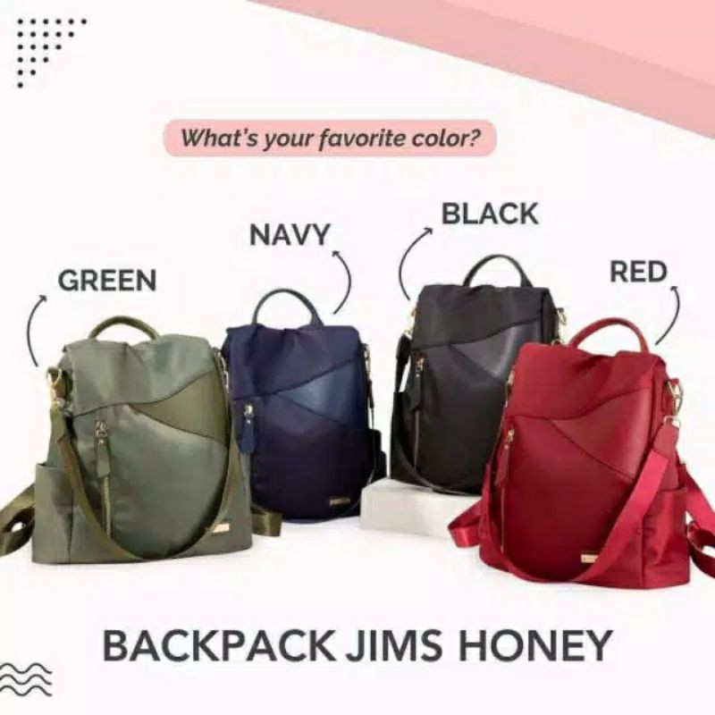 Zoe Bag Ransel Backpack Jims honey