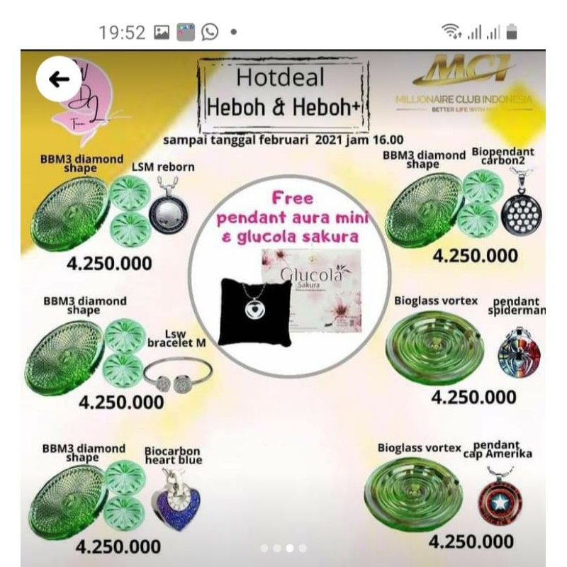 MCI produk kesehatan