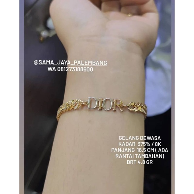gelang rantai Asahan dior