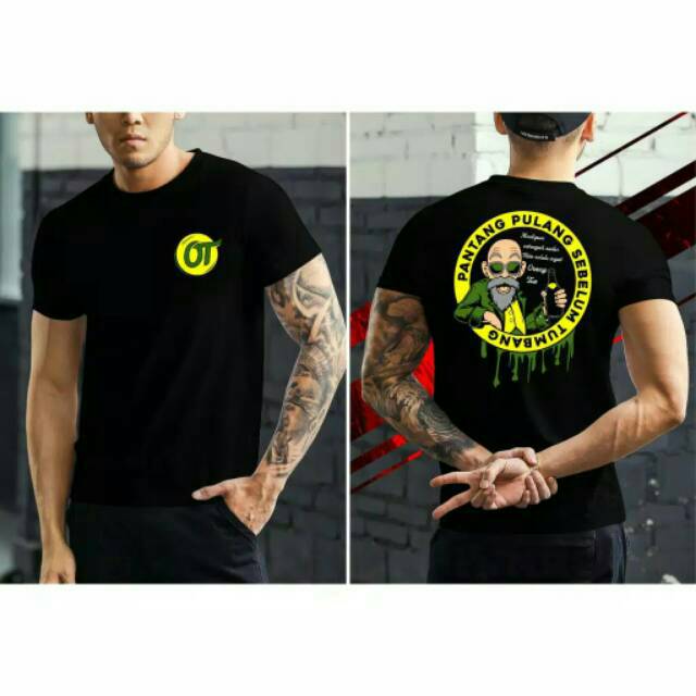 R21 KAOS ORANG TUA LOGO HIJAU / KAOS PRIA / KAOS DISTRO / JUNPON_SHOP