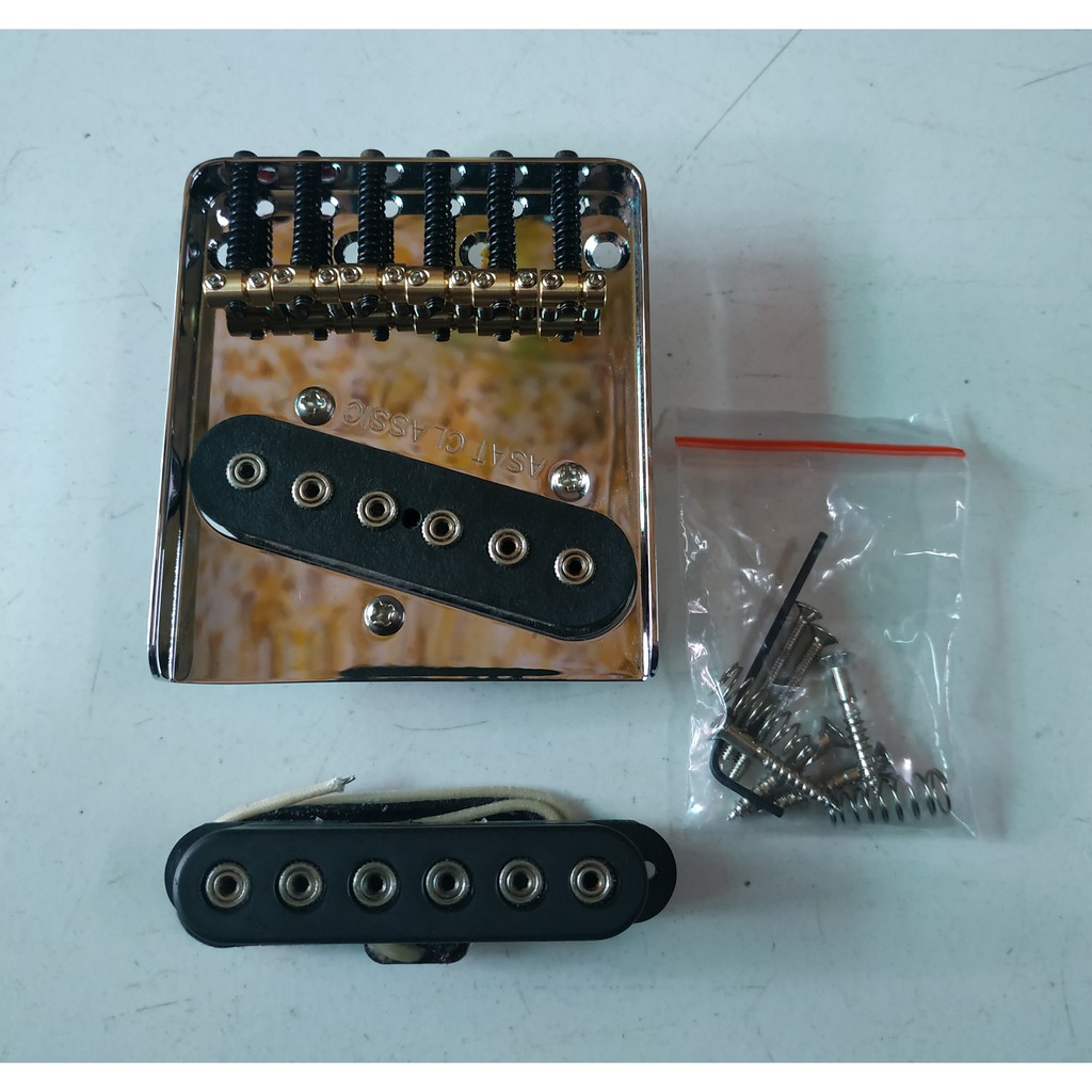 Pickup Gitar G&L Bridge Asat Classic Brass Sadle For Squier fender Telecaster