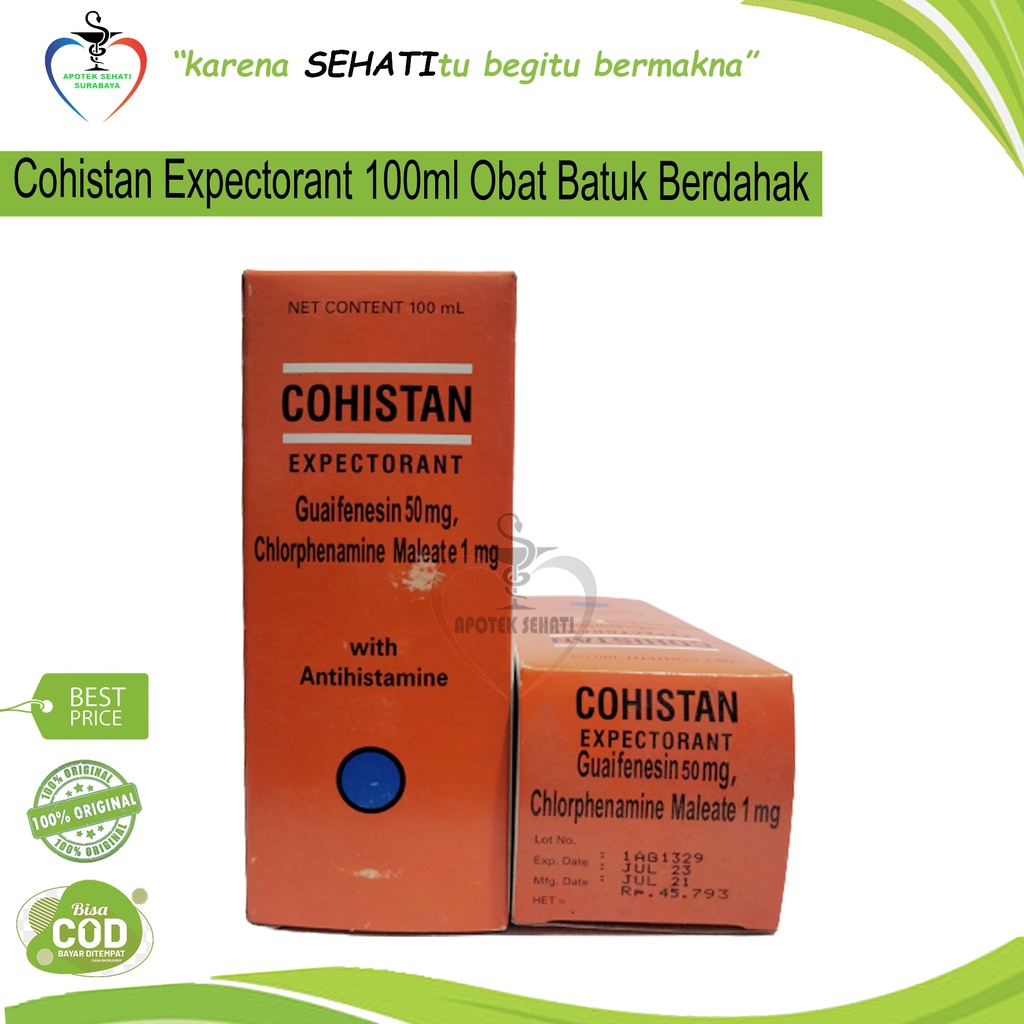Cohistan Expectorant Sirup 100ml Obat Batuk Berdahak
