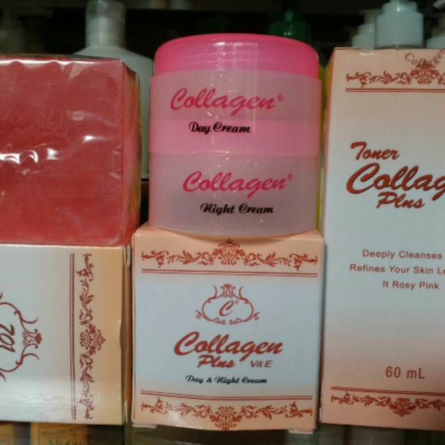 Paket cream collagen original malaysia cream siang malam