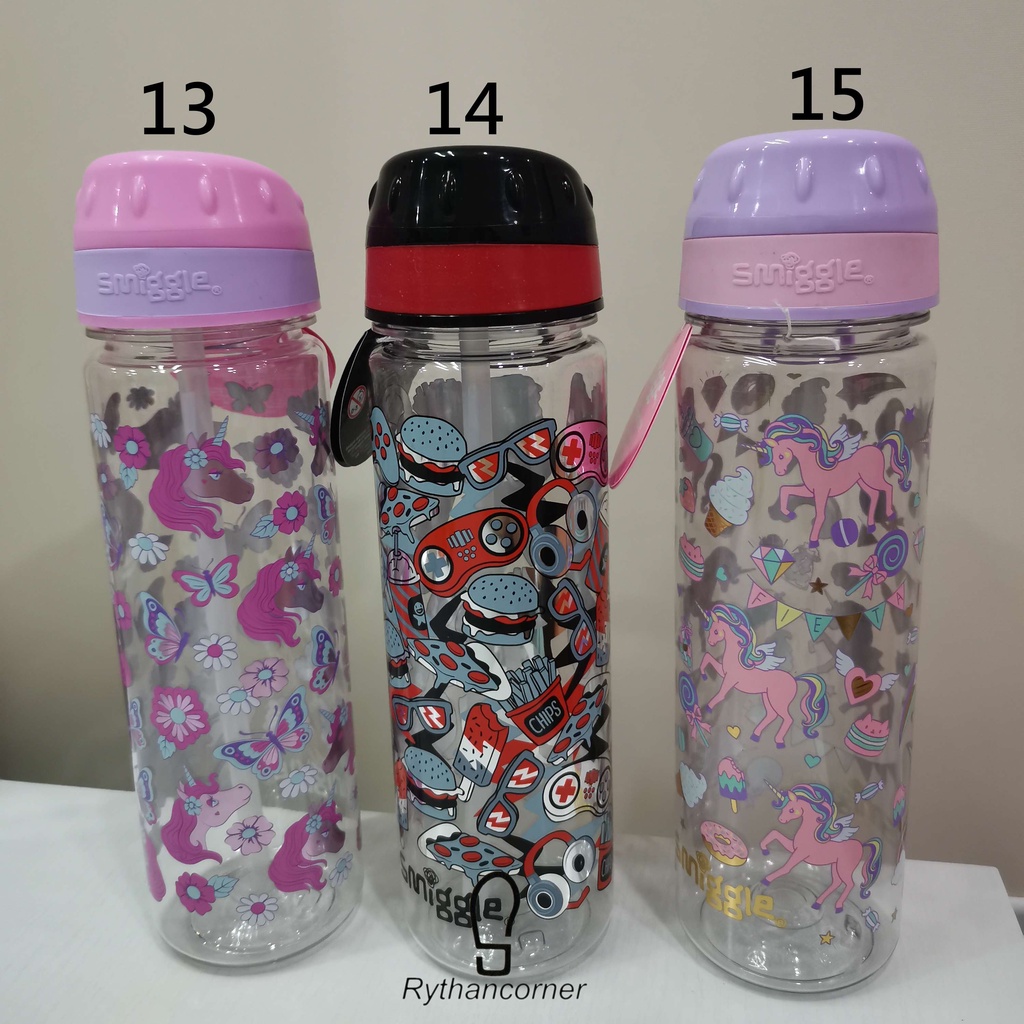 BOTOL MINUM SEDOTAN SMIGGLE DRINK UP BOTTLE 650ML