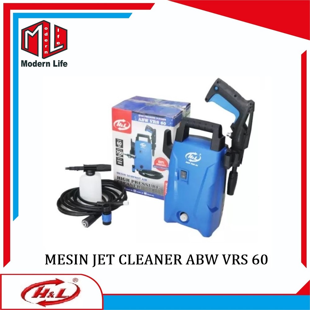 Mesin Steam Alat Cuci Motor Mobil Jet Cleaner High Pressure ABW VRS 60 + FACE SHIELD