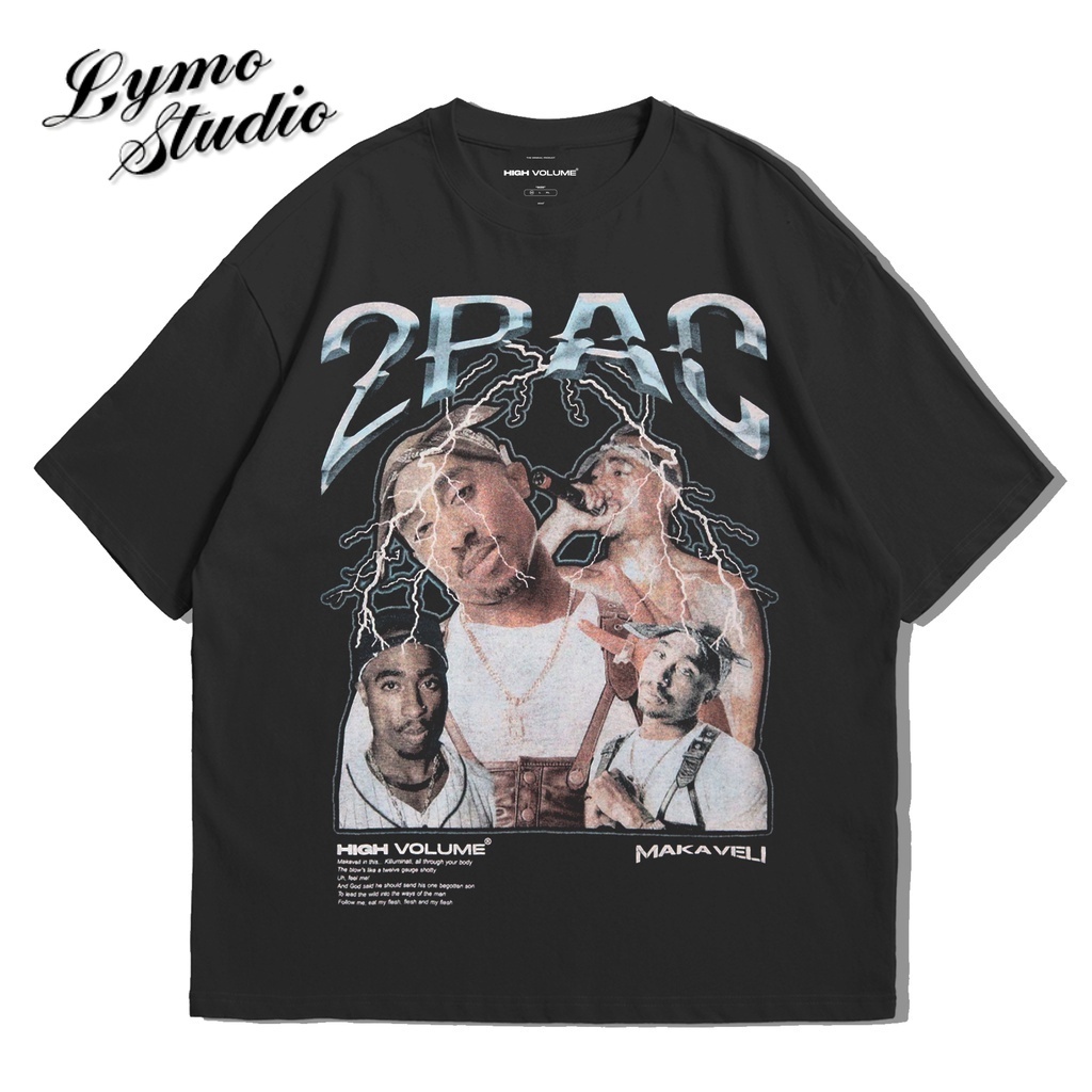 T-shirt Kaos Oversize | 2pac Black