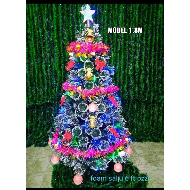 1,8meter /6feet premium Pohon natal Komplit (tidak bisa cod) tolong dibaca keterangan ya