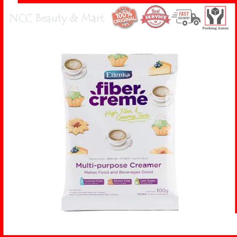 

* NCC * Ellenka Fiber Creme Krimer Serat Pengganti Santan Dan Susu Creamer Makanan Minuman 100 gr