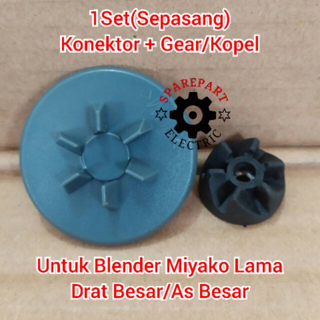 KONEKTOR + GEAR GIGI BLENDER MIYAKO PANASONIC NATIONAL DRAT BESAR