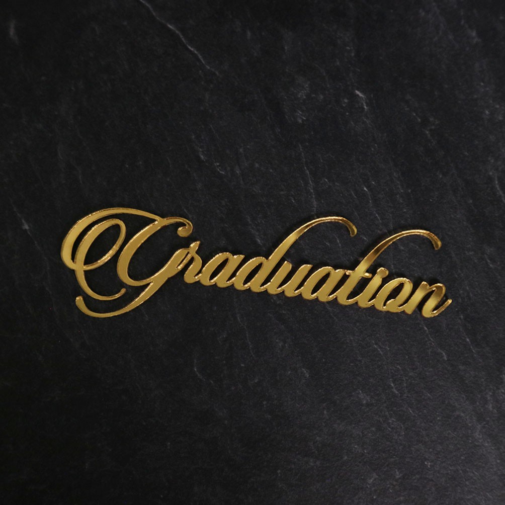 Graduation | Chipboard Letter | Tulisan Akrilik | Dekorasi Scrapbook