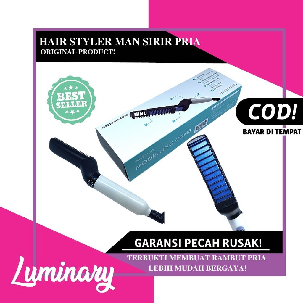 HAIR STYLER FOR MEN CATOK CATOKAN RAMBUT PRIA SISIR PELURUS RAMBUT CATOK SISIR ELEKTRIK HAIR STYLING