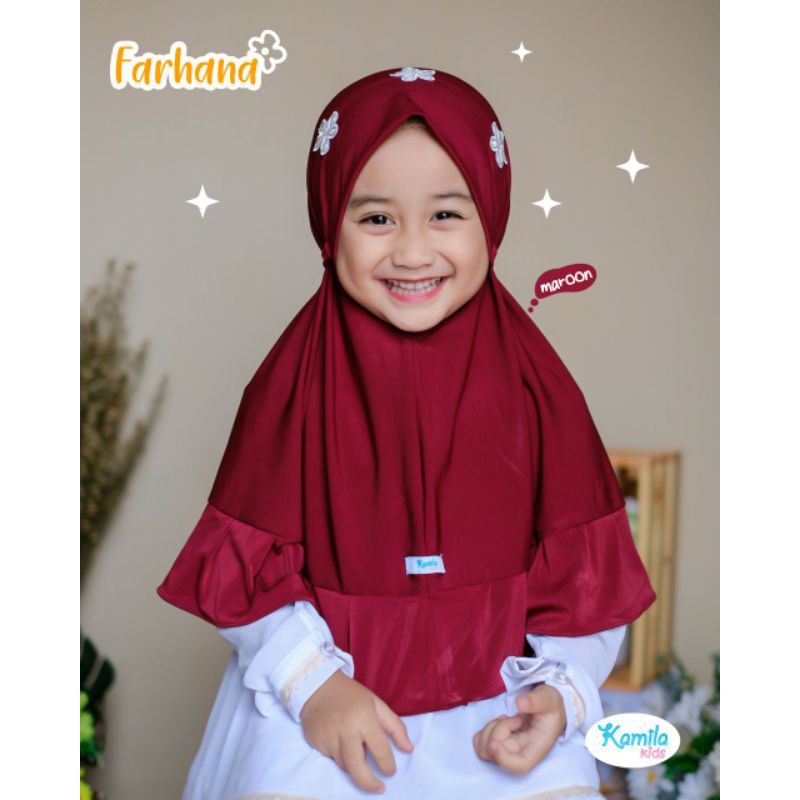 FARHANA HIJAB BY KAMILA KIDS JILBAB INSTAN ANAK PEREMPUAN USIA 0-7 TAHUN TERMURAH