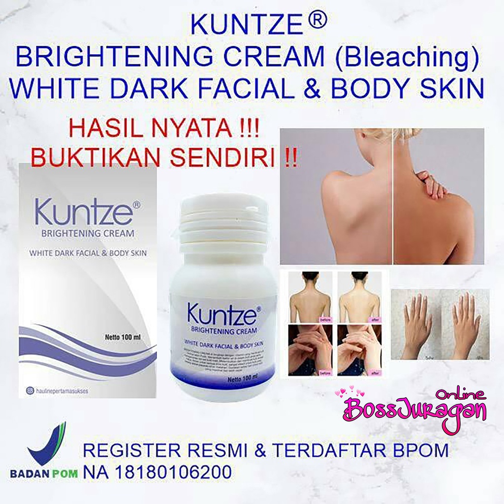 (BOSS) KUNTZE Bleaching Brightening Cream With Dark Facial &amp; Body Skin