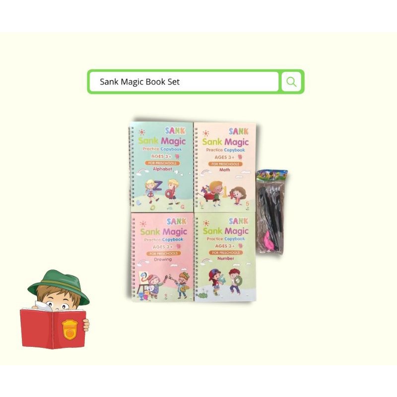 

Buku Ajaib : Sank Magic Book Set BUKU AKTIVITAS Buku Belajar Huruf dan Angka