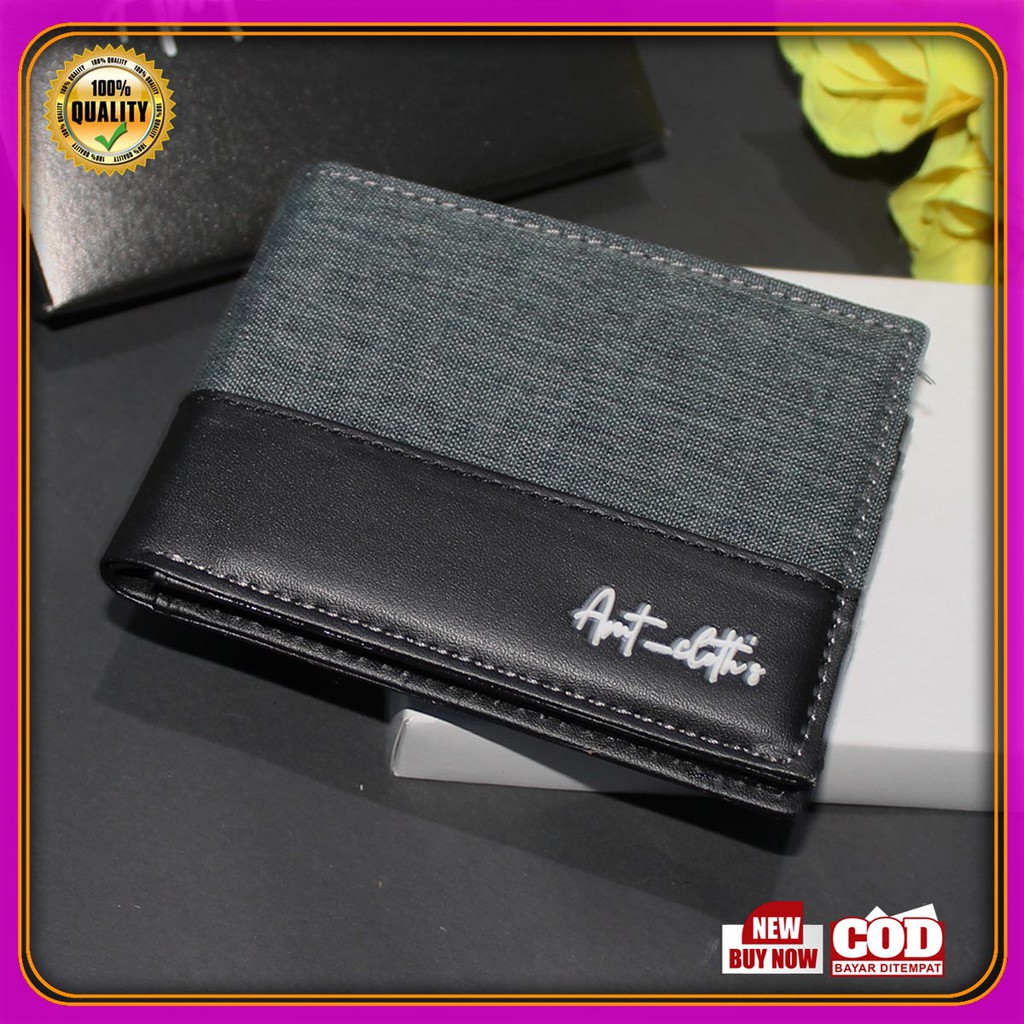 Dompet Cowok Distro Kekinian Bahan sintetik BAYAR DI TEMPAT
