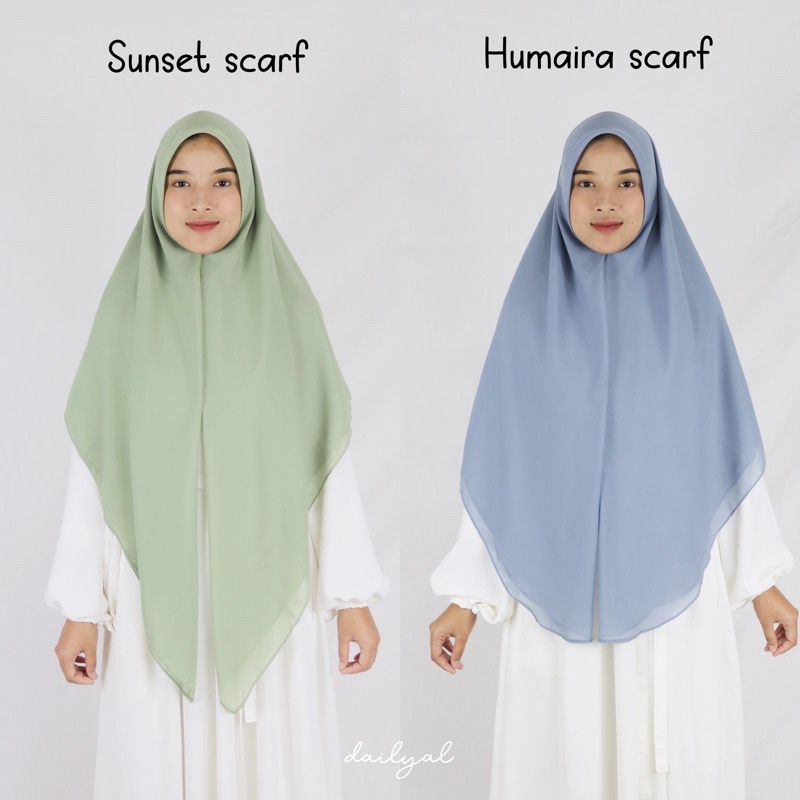 DAILYAL - Humaira Scarf (Etalase 1 segiempat oval malay bahan polycotton jumbo size M,L dan XL)