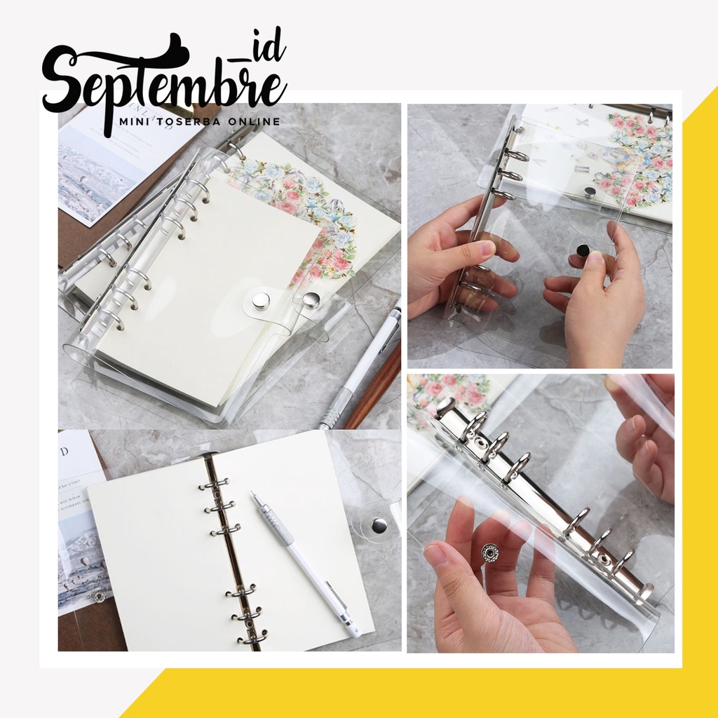 

Binder Transparan Binder Bening A6 Clear Cover Binder A6
