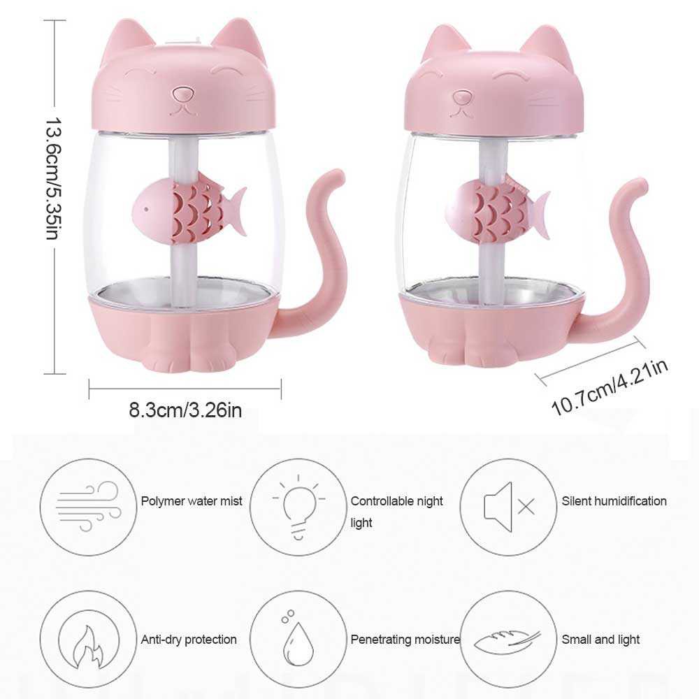 Humidifier Diffuser Aromaterapi Hiasan Kamar Alat Pengharum Ruangan Difuser Disfuser Unik Lucu RS-82261 Humdifier Purifier Difusser Defuser Humidifer Humadifier Humudifier Dispuser Humifider Portable Mobil Car Uap Hiasan Kamar Lampu LED Free Gratis Oil