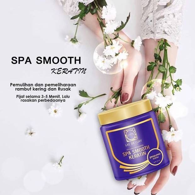 Lae Sa Luay Hair Spa Smooth Keratin / Masker / Treatment / Creambath Rambut - 250 ml BPOM