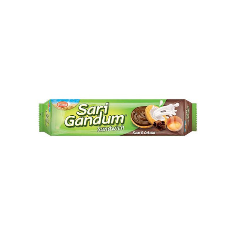 

Roma Sari Gandum Sandwich Susu dan Cokelat 115g