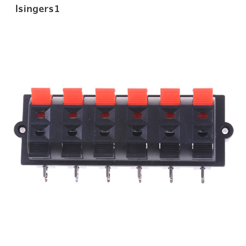 (lsingers1) Plat Konektor Terminal Strip 12 Arah 2 Baris Untuk Speaker Stereo