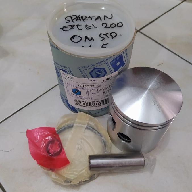ORIGINAL - seher piston standart 0M 66,5 Vespa spartan excel 200