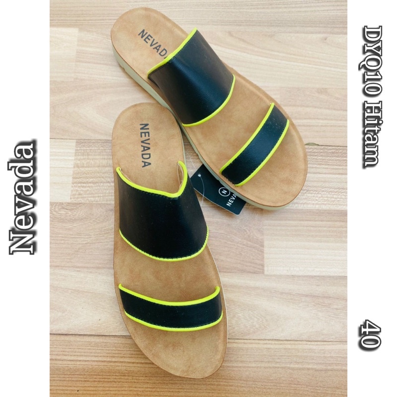 DYQ10 hitam sandal nevada