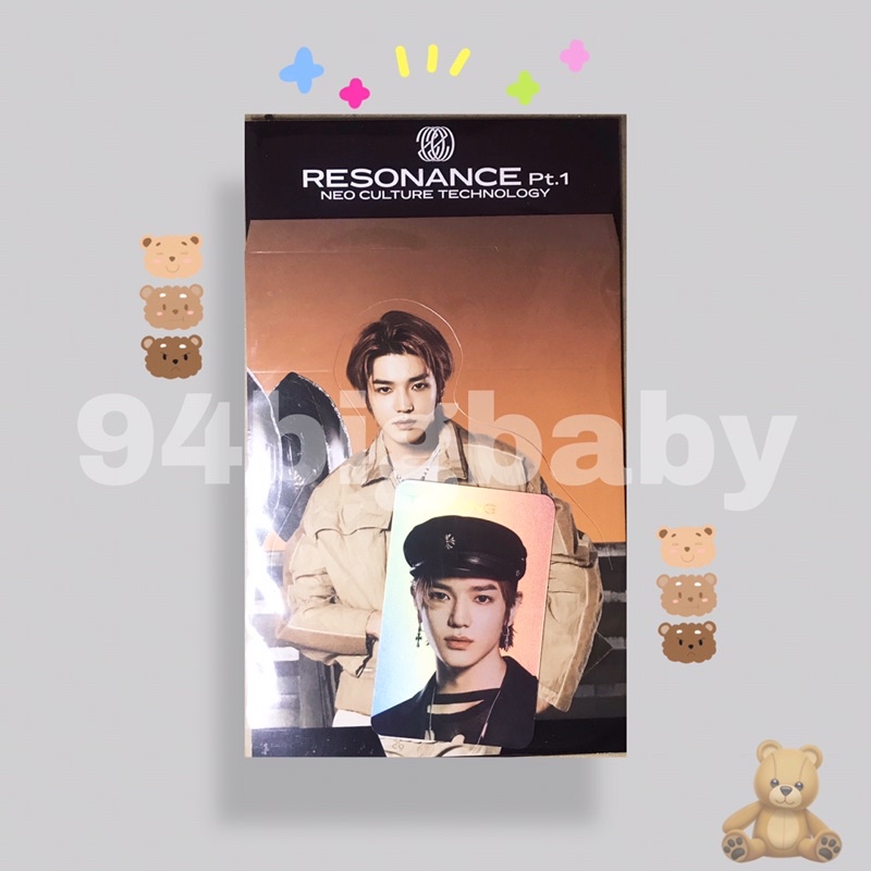 NCT 127 TAEYONG Set standee + photocard hologram resonance pt.1