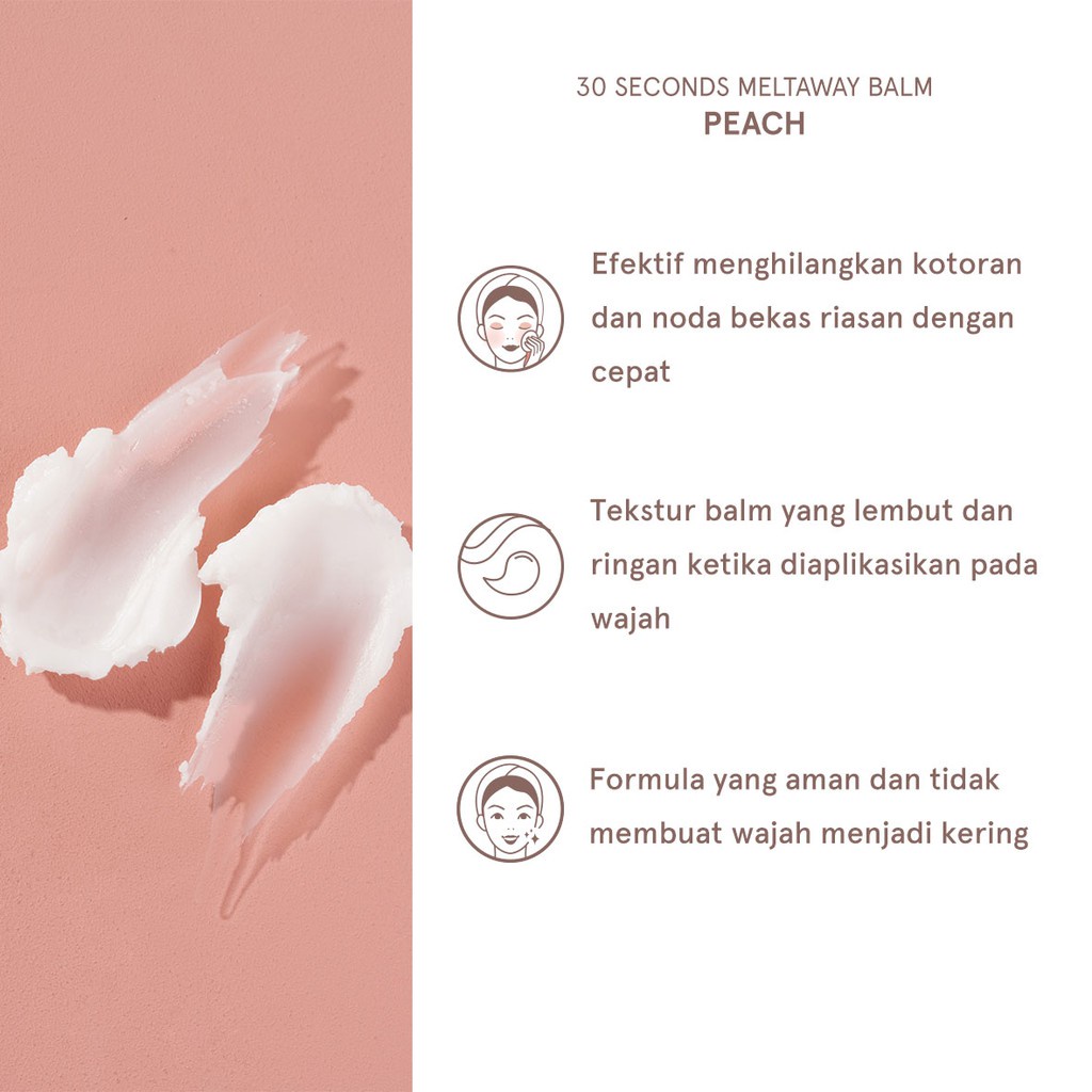 Dear Me Beauty 30 Seconds Meltaway Cleansing Balm Peach