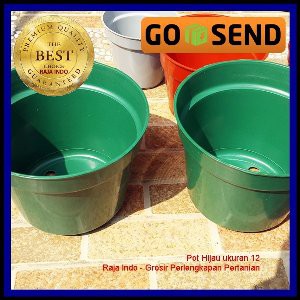 Pot Bunga 15cm / King Mado 18 Hijau Polos Toko Plastik 15 Cm Tanaman Hias