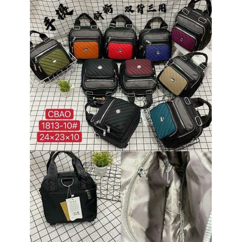 TAS WANITA IMPORT CHIBAO 1813-8 KOMBINASI 3IN1 JINJING SELEMPANG RANSEL