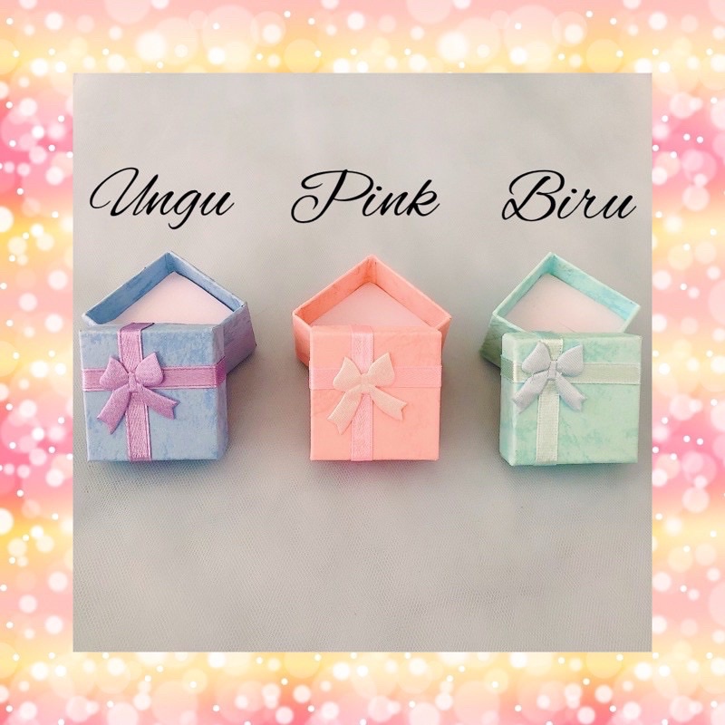 Kotak kado cincin/tempat cincin aesthetic