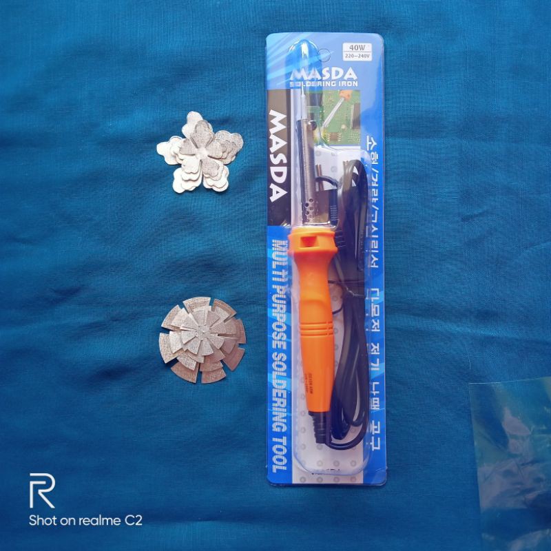 solder potong kain plus cetakan bunga 3D/ corsase