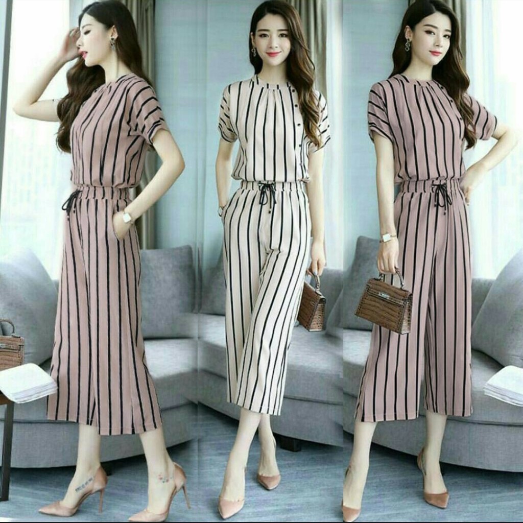 FWG - JUMPSUIT SHANGHAI / JUMPSUIT WANITA SALUR / OVERALL JUMPSUIT / PAKAIAN WANITA BARU