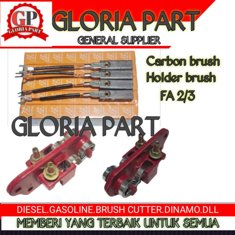 Carbon brush + Holder brush FA2/3 Dinamo DENYO